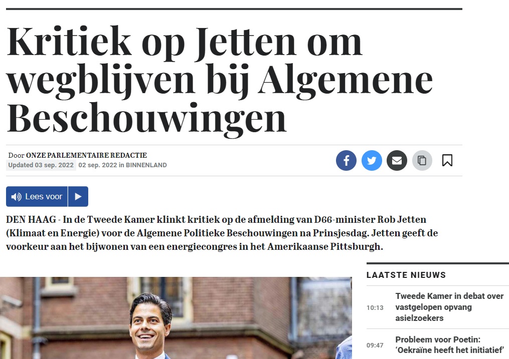 Vliegen belangrijker voor Jetten dan aanwezig zijn in en voor NL.jpg