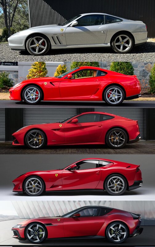 V12 ferrari lineup