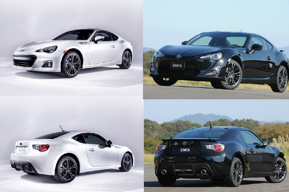 Comparison BRZ vs GT86