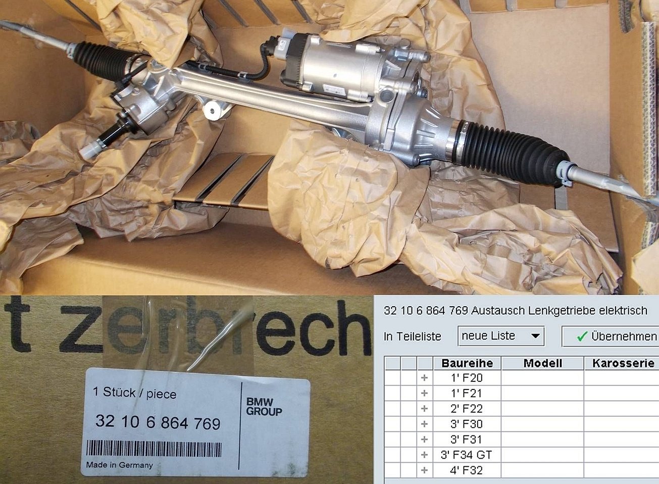 BMW Lenkgetriebe elektrisch AT 32106864769.JPG